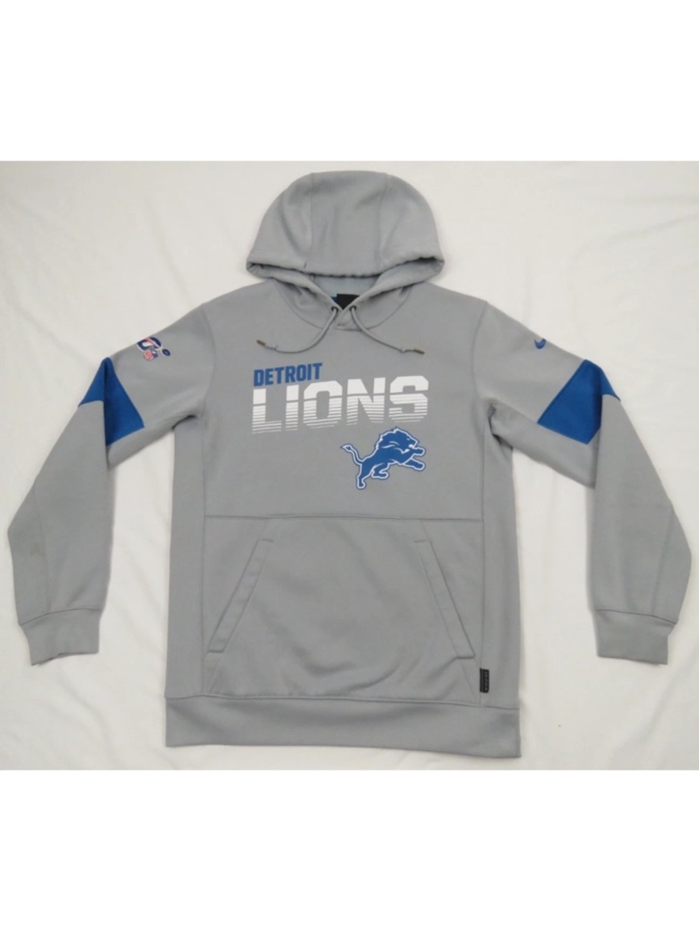 NWOT Detroit Lions Football NFL Nike On Field Dri Fit Hooded Sweatshirt Jacket S